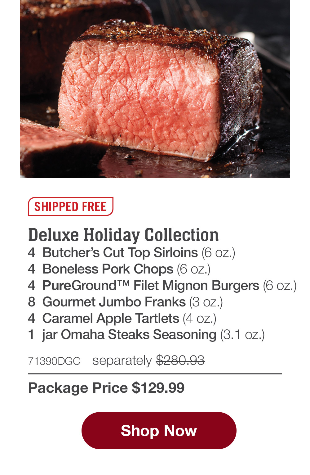19.99 Bonus Buys & 5 Steaks happening NOW! Omaha Steaks