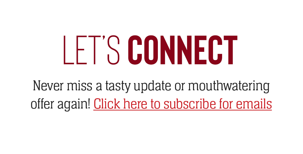 LETâS CONNECT | Never miss a tasty update or mouthwatering offer again! Click here to subscribe for emails | https://www.omahasteaks.com/shop/