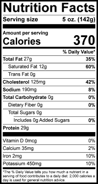 For Nutrition Information Please Call 1-800-960-8400
