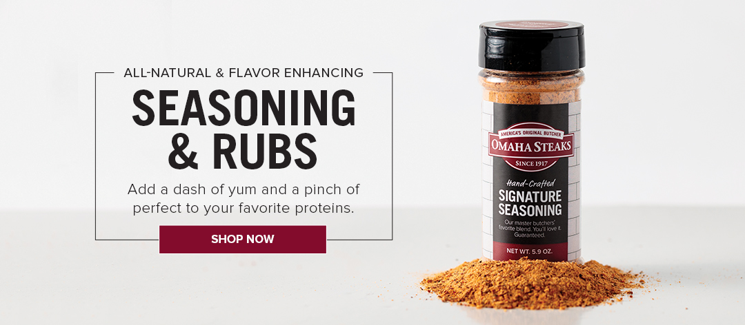 All-Natural & Flavor Enhancing | Seasoning & Rubs | Add a dash of yum and a pinch of perfect to your favorite proteins. | Shop Now