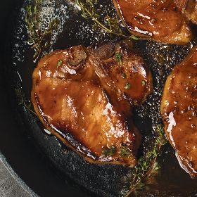 Maple Bourbon BBQ Pork T-Bones