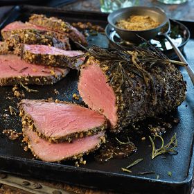 Mustard and Rosemary Crusted Chateaubriand