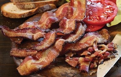 Applewood Smoked Bacon-Wrapped Tender Tips with Maytag Cheese
