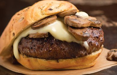 Mushroom Swiss Burger
