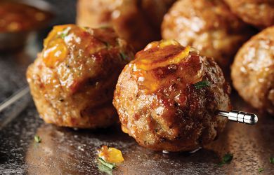 Meatballs with Asian Citrus Dipping Sauce