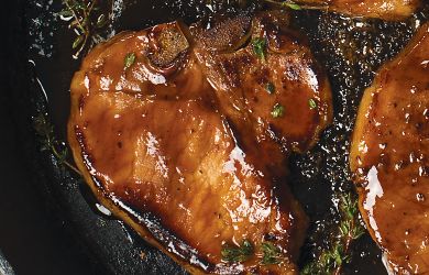 Maple Bourbon BBQ Pork T-Bones