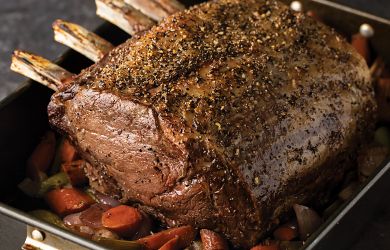 Prime Rib Roast with Rosemary & Thyme au Jus